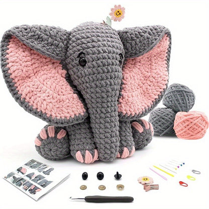 Crochet elephant animal crochet hook
