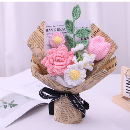 crochet flower bouquet
