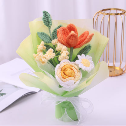 crochet flower bouquet