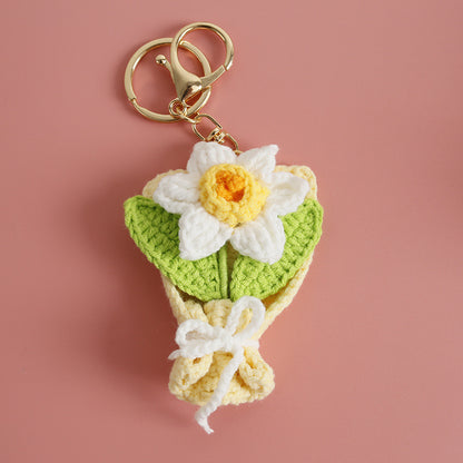 Crochet Flower Pendant