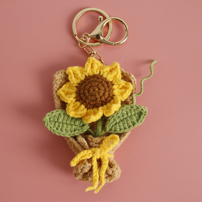 Crochet Flower Pendant