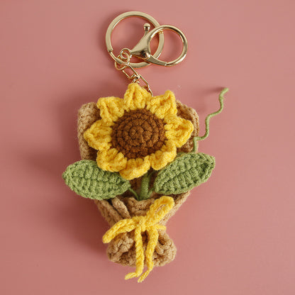 Crochet Flower Pendant