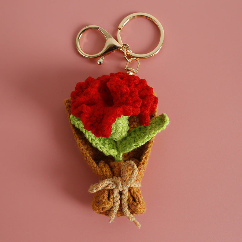 Crochet Flower Pendant