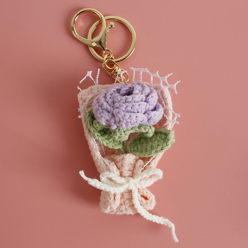 Crochet Flower Pendant