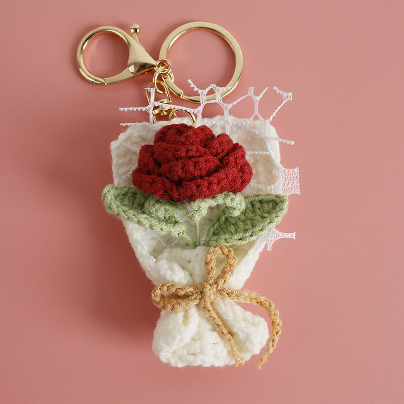 Crochet Flower Pendant