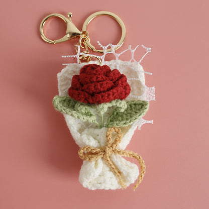 Crochet Flower Pendant