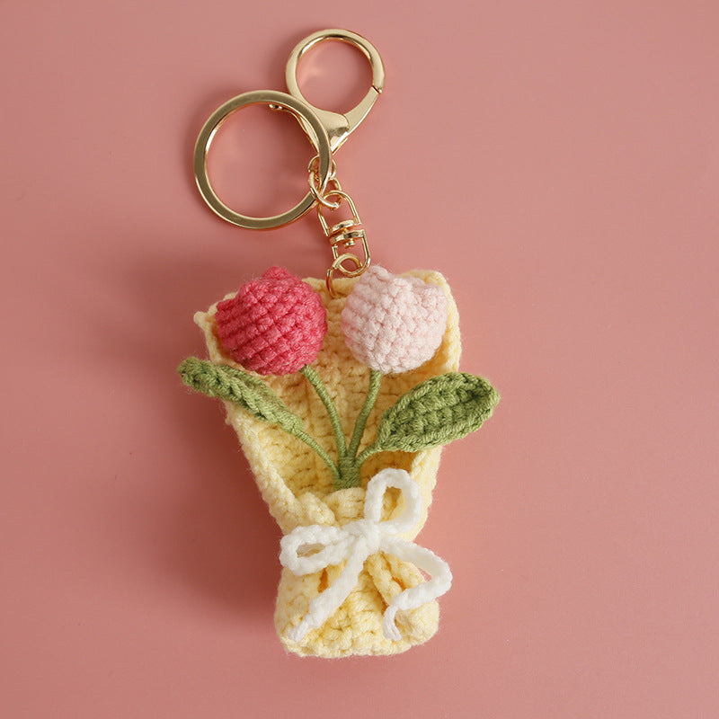 Crochet Flower Pendant