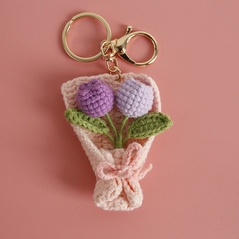 Crochet Flower Pendant