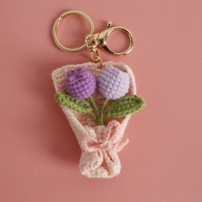 Crochet Flower Pendant