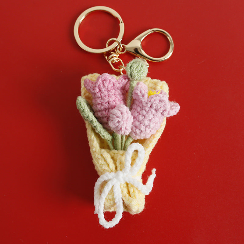 Crochet Flower Pendant