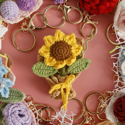 Crochet Flower Pendant