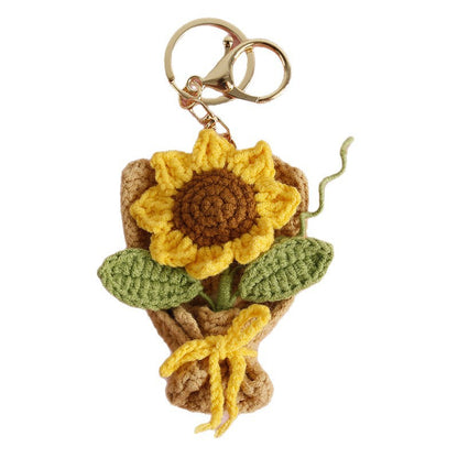Crochet Flower Pendant