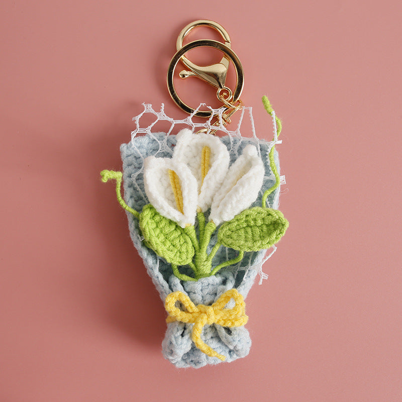 Crochet Flower Pendant