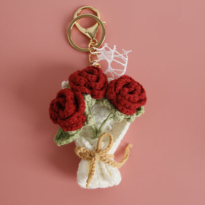 Crochet Flower Pendant