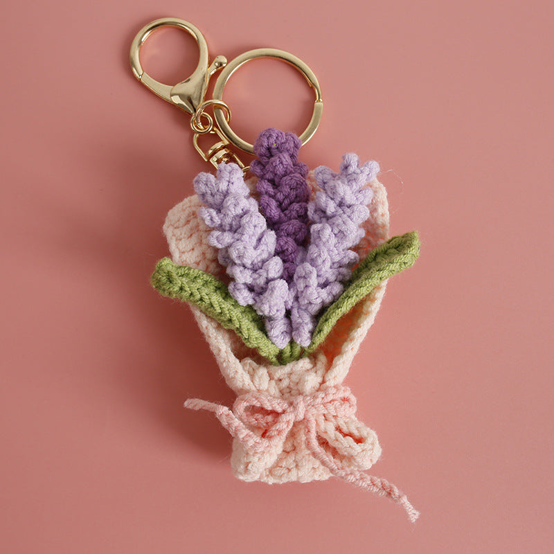 Crochet Flower Pendant