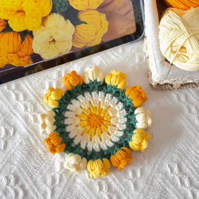 crochet flower set