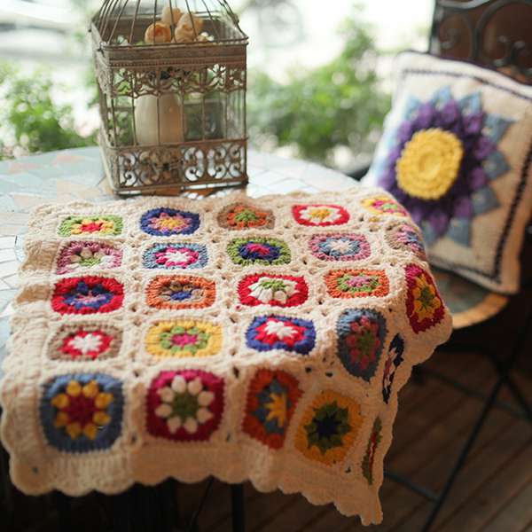Crochet hair rug