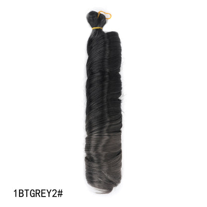 Crochet hair tubes curved wigs braids