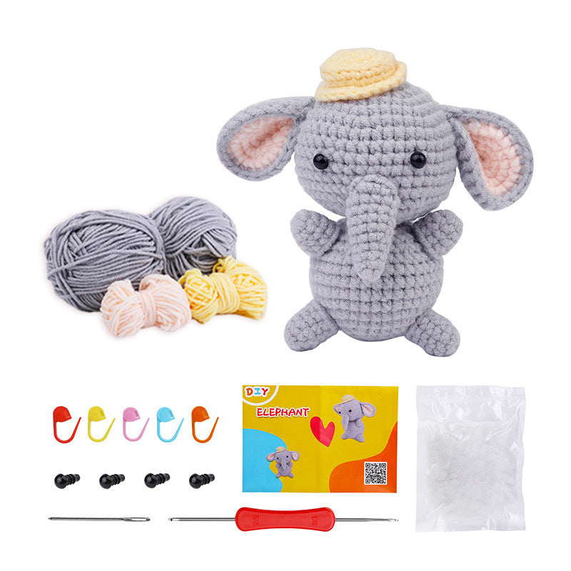 Crochet material kit animal cute figurine