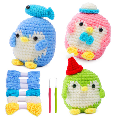 Crochet material kit animal cute figurine
