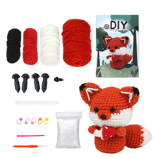 Crochet material kit animal cute figurine