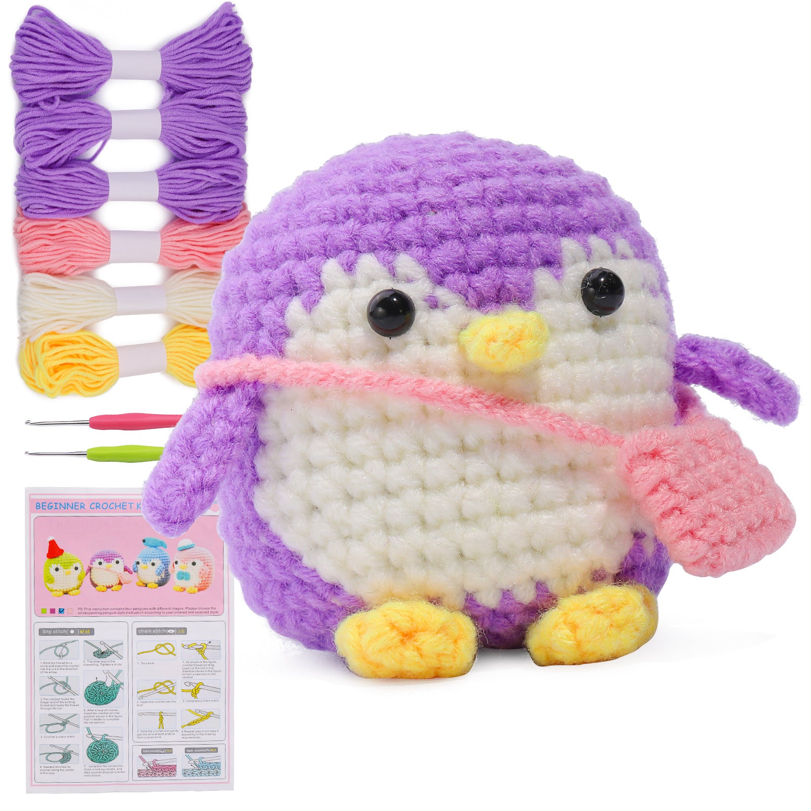 Crochet material kit animal cute figurine