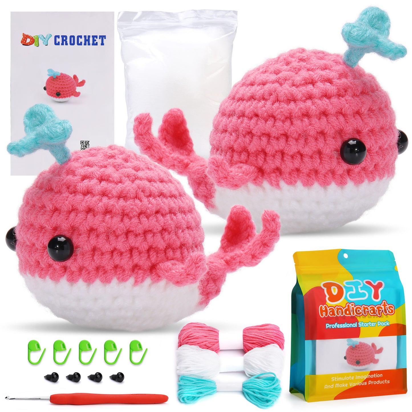 Crochet material kit animal cute figurine