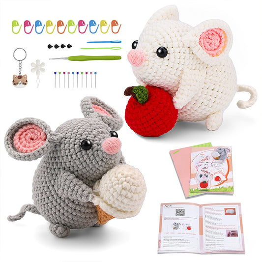 Crochet material kit animal cute figurine