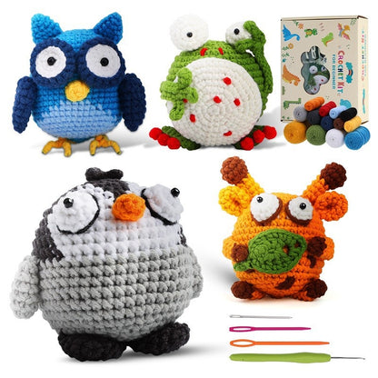 Crochet material kit animal cute figurine