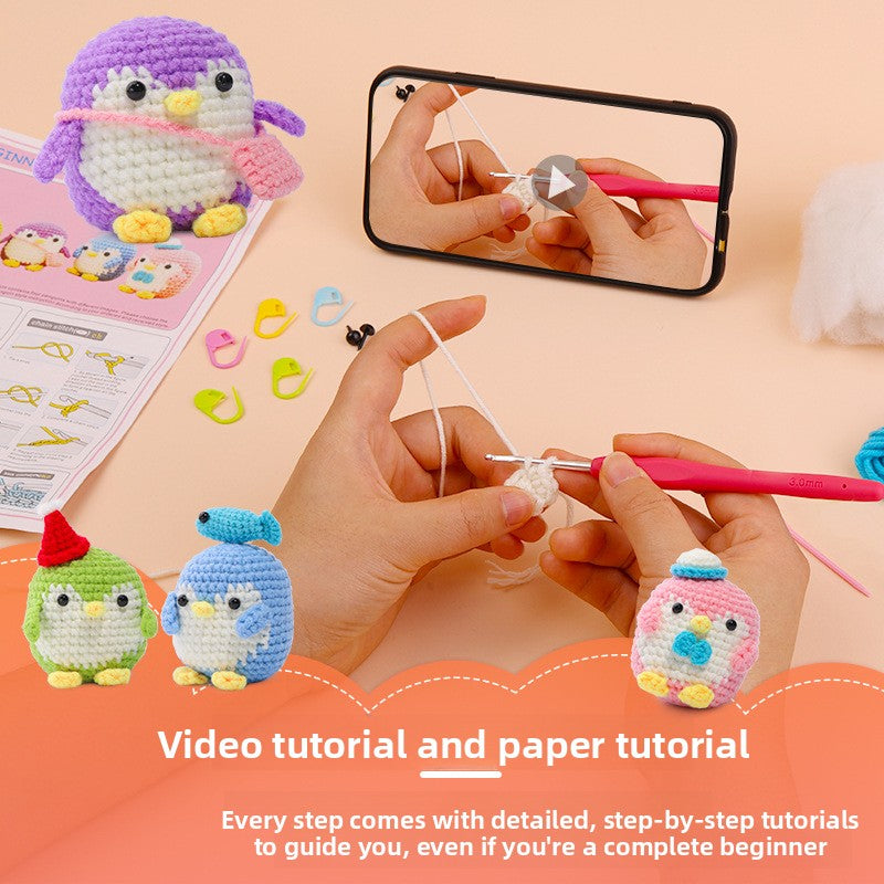 Crochet Material Kit Penguin