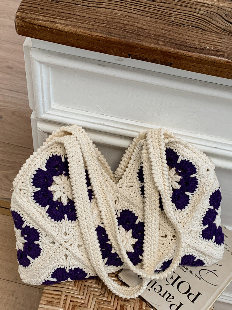 crochet shoulder bag