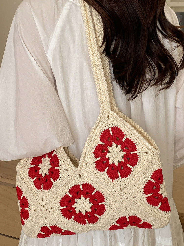 crochet shoulder bag