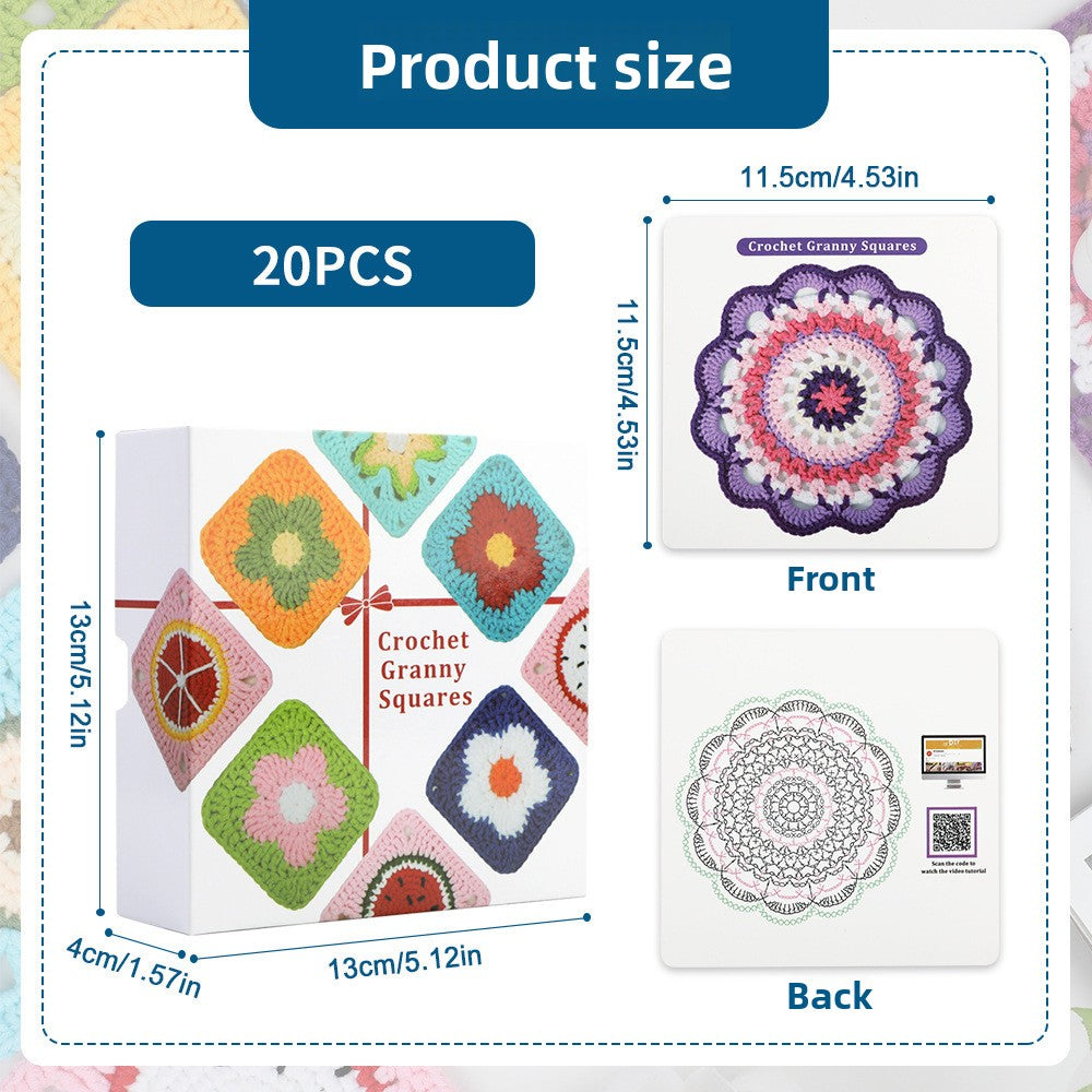 Crochet Teaching Card Deck DIY Granny Square Patterns