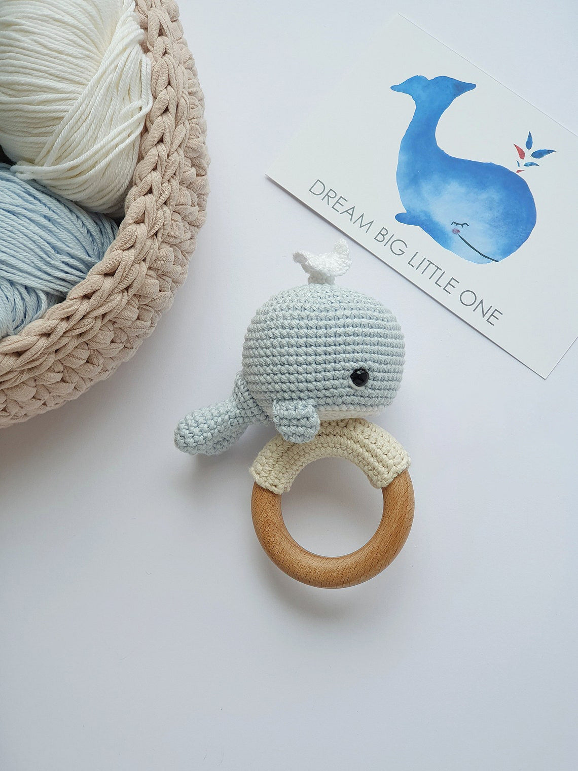Crochet whale doll