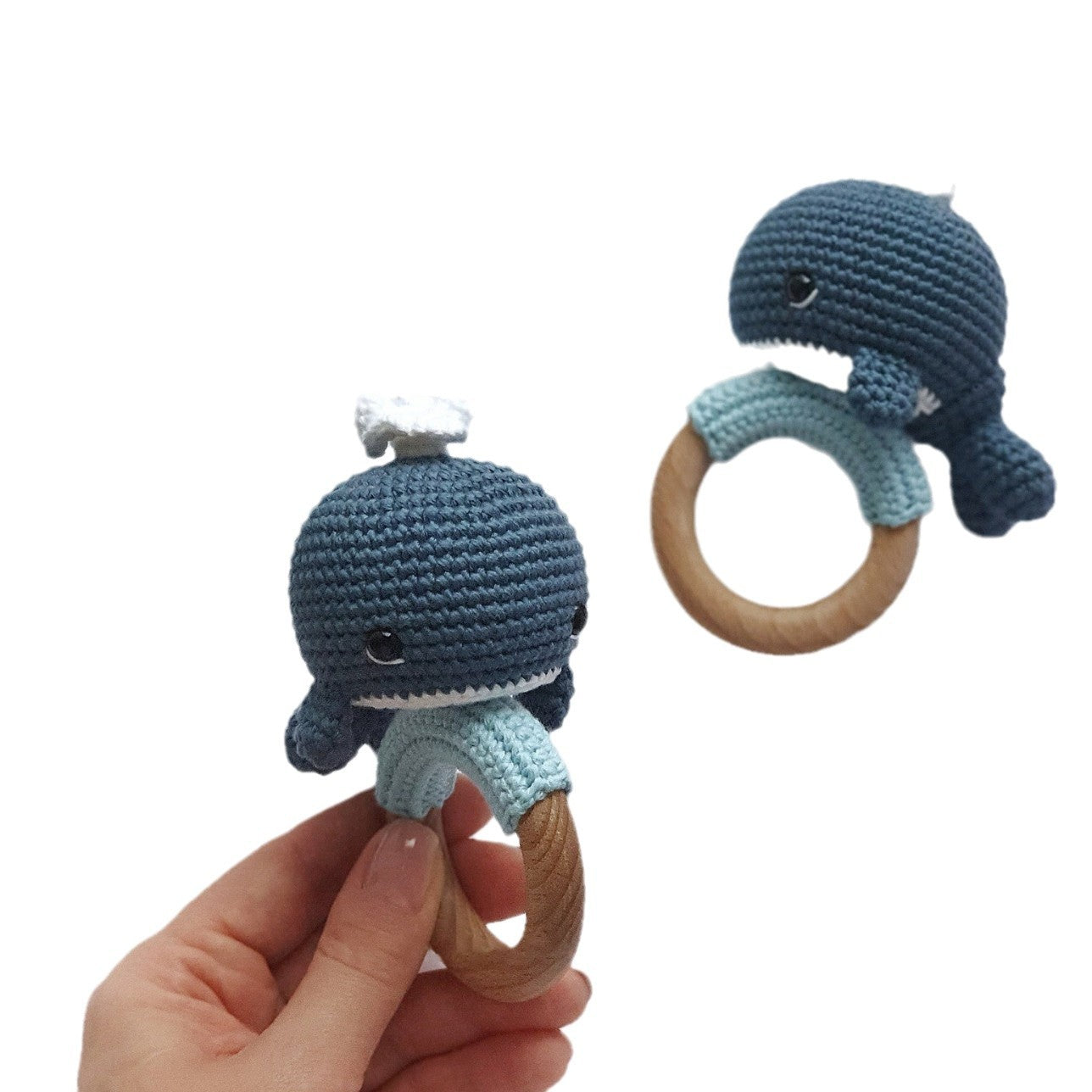 Crochet whale doll