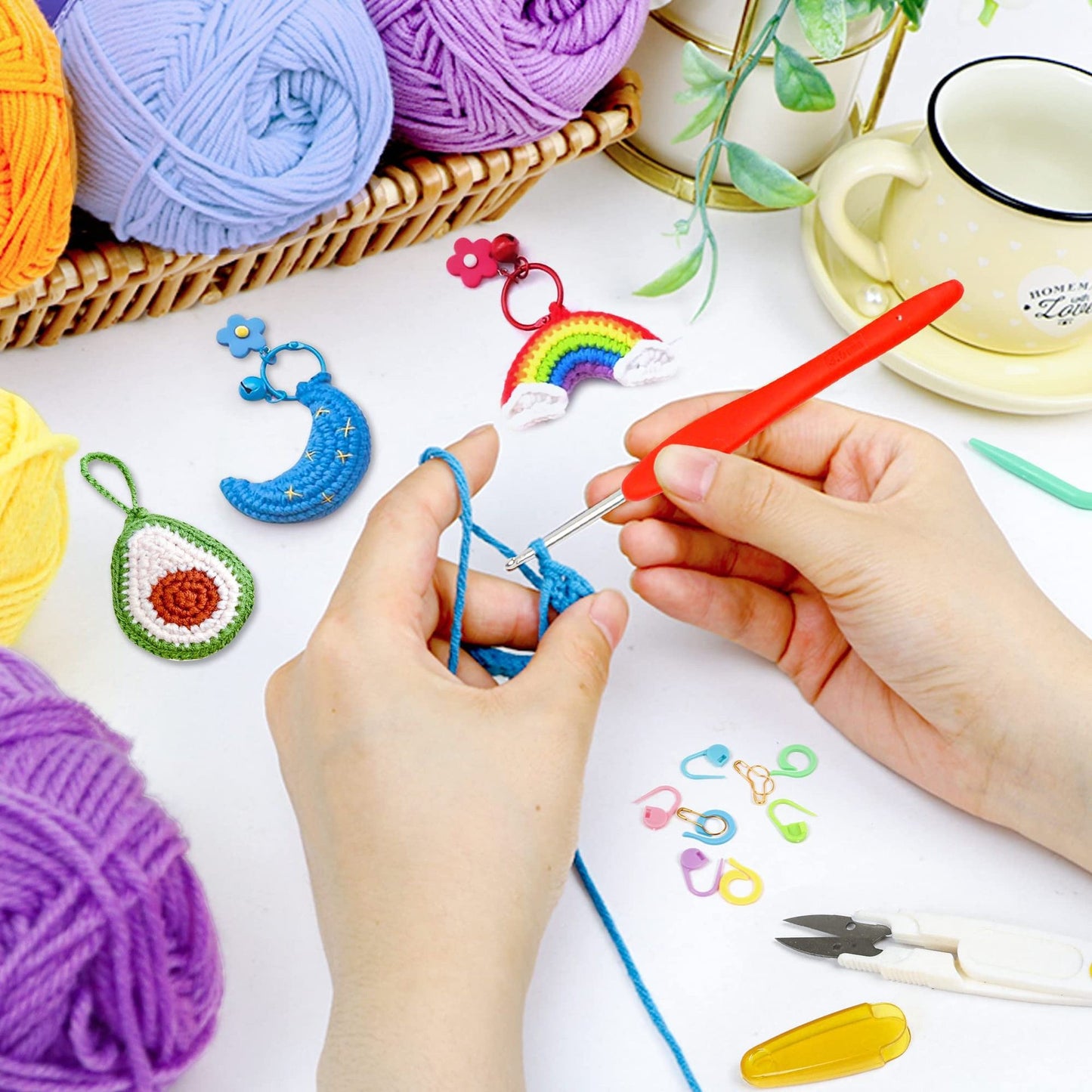crochet wool set