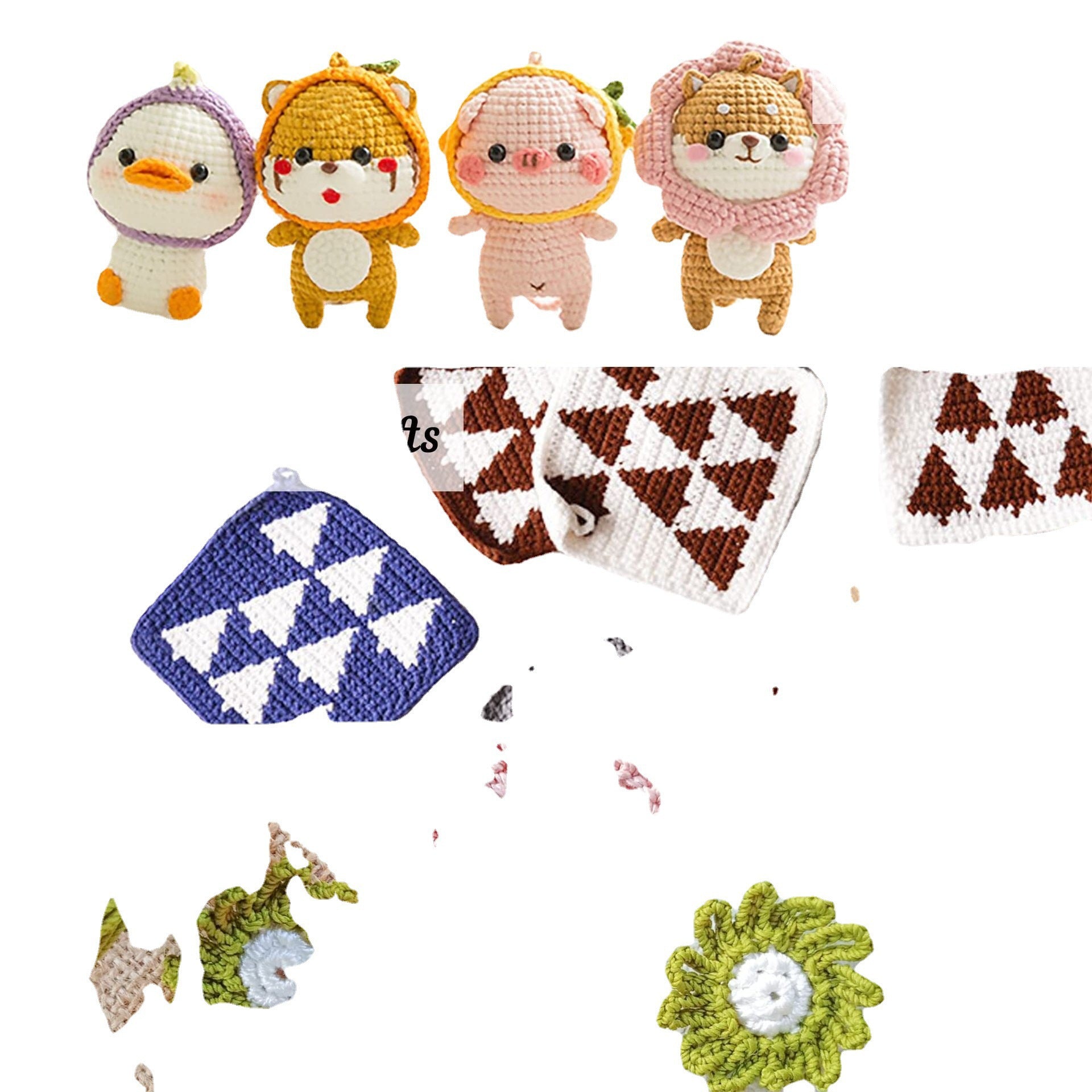 crochet wool set
