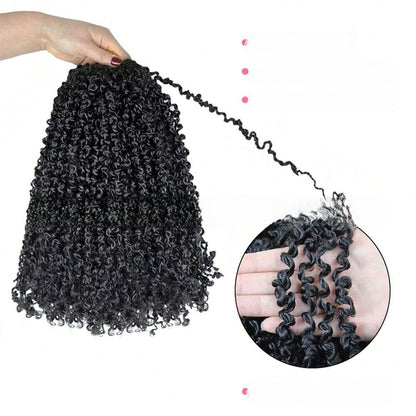 Crocheted Braided Synthetic Wig