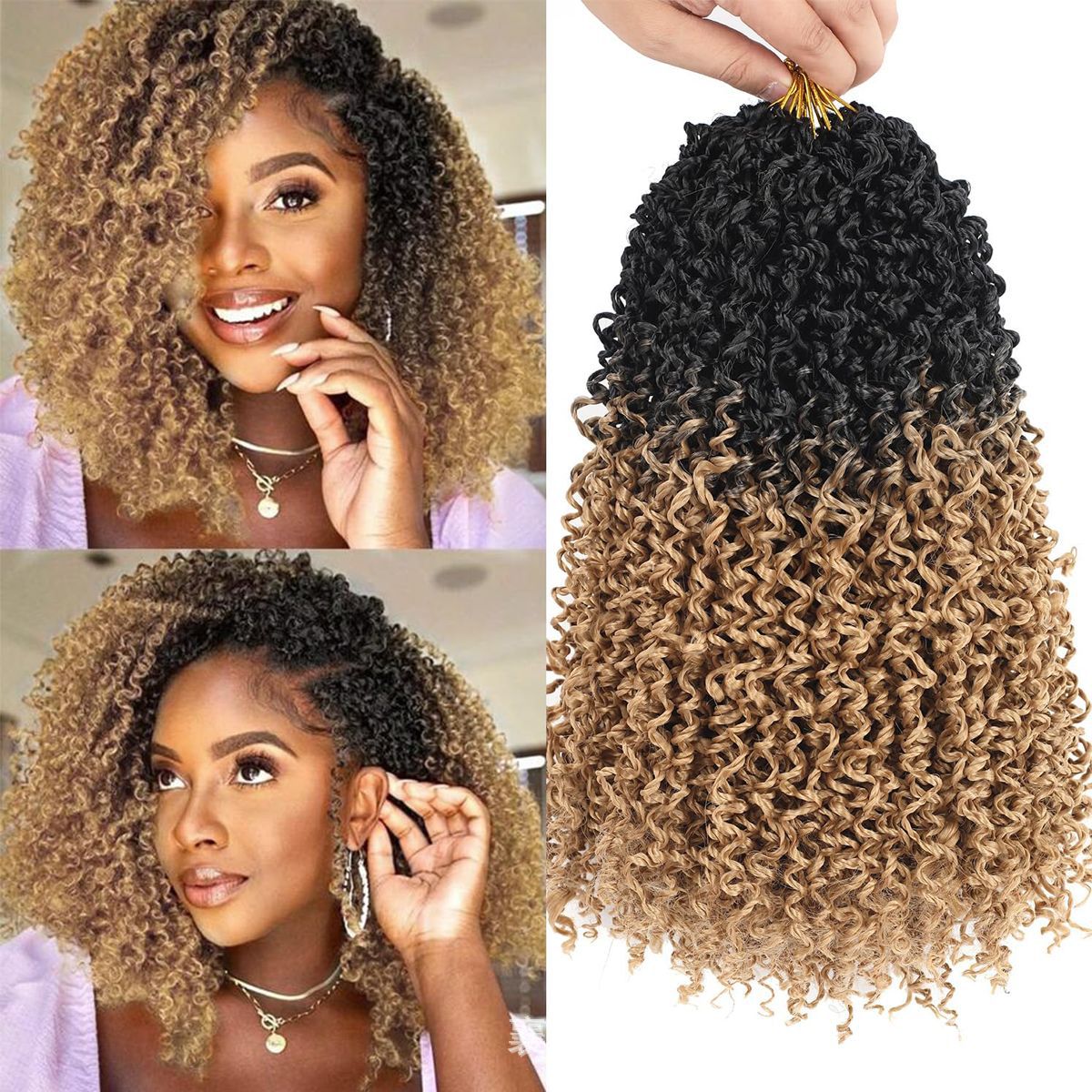 Crocheted Braided Synthetic Wig