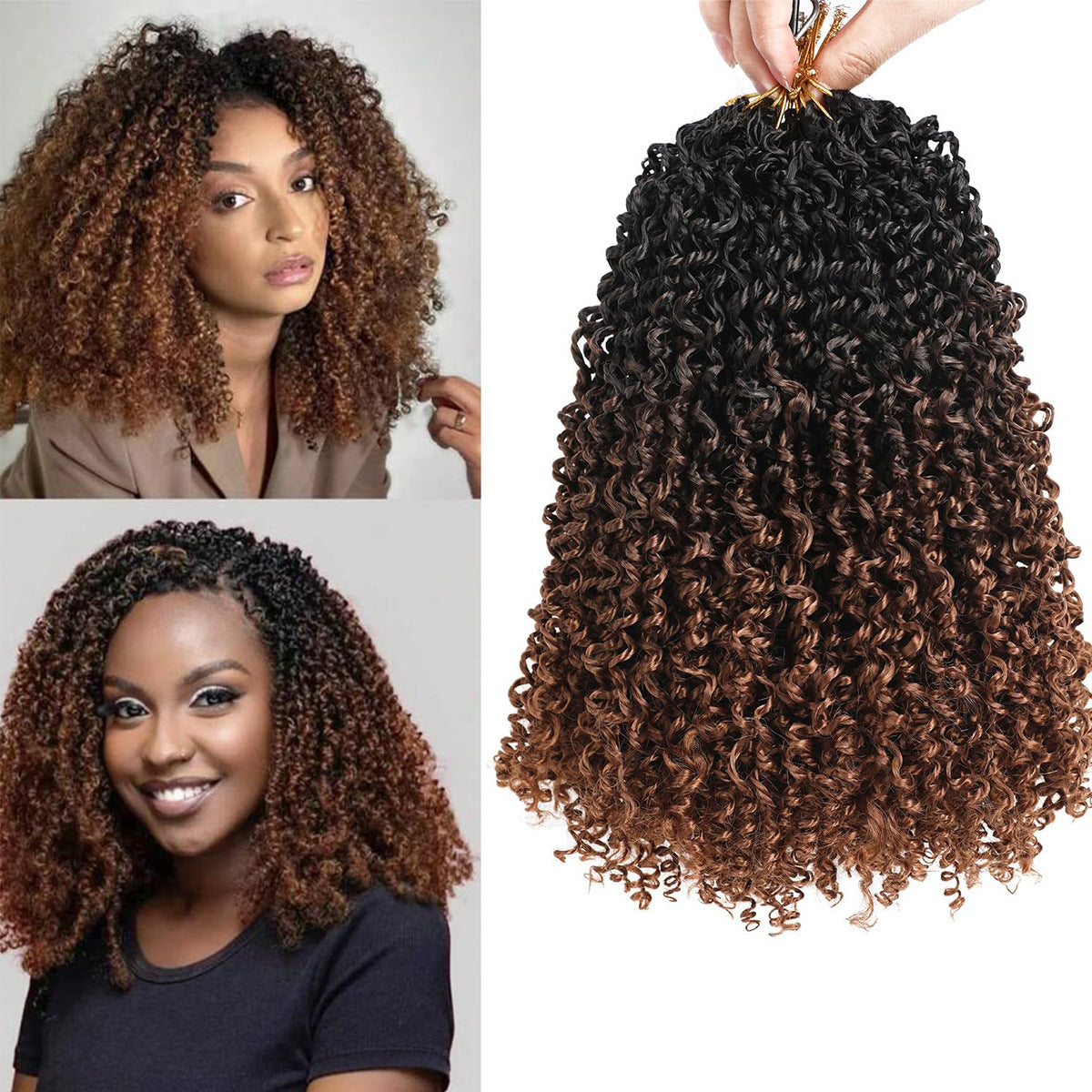 Crocheted Braided Synthetic Wig