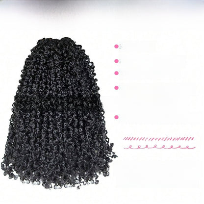 Crocheted Braided Synthetic Wig