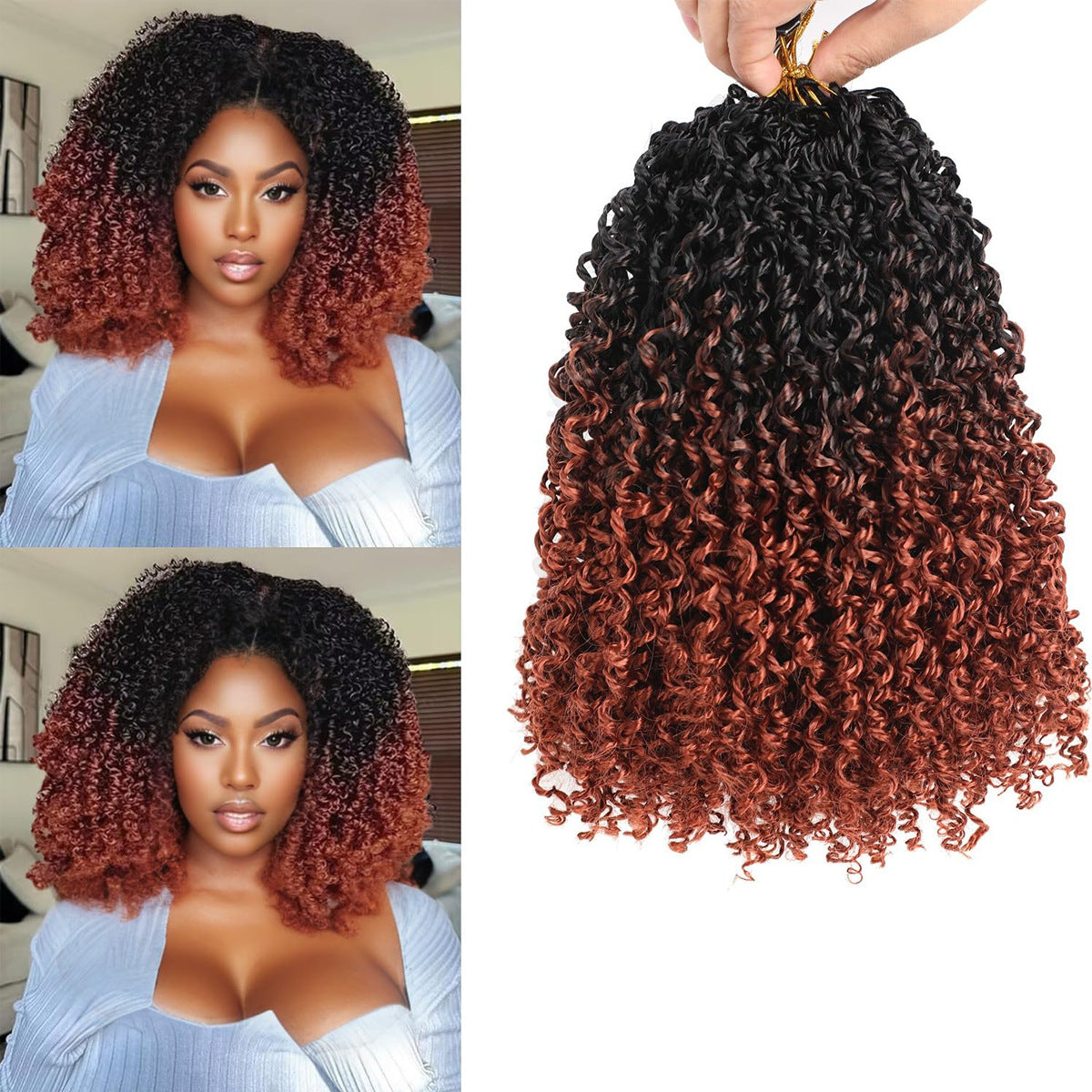 Crocheted Braided Synthetic Wig