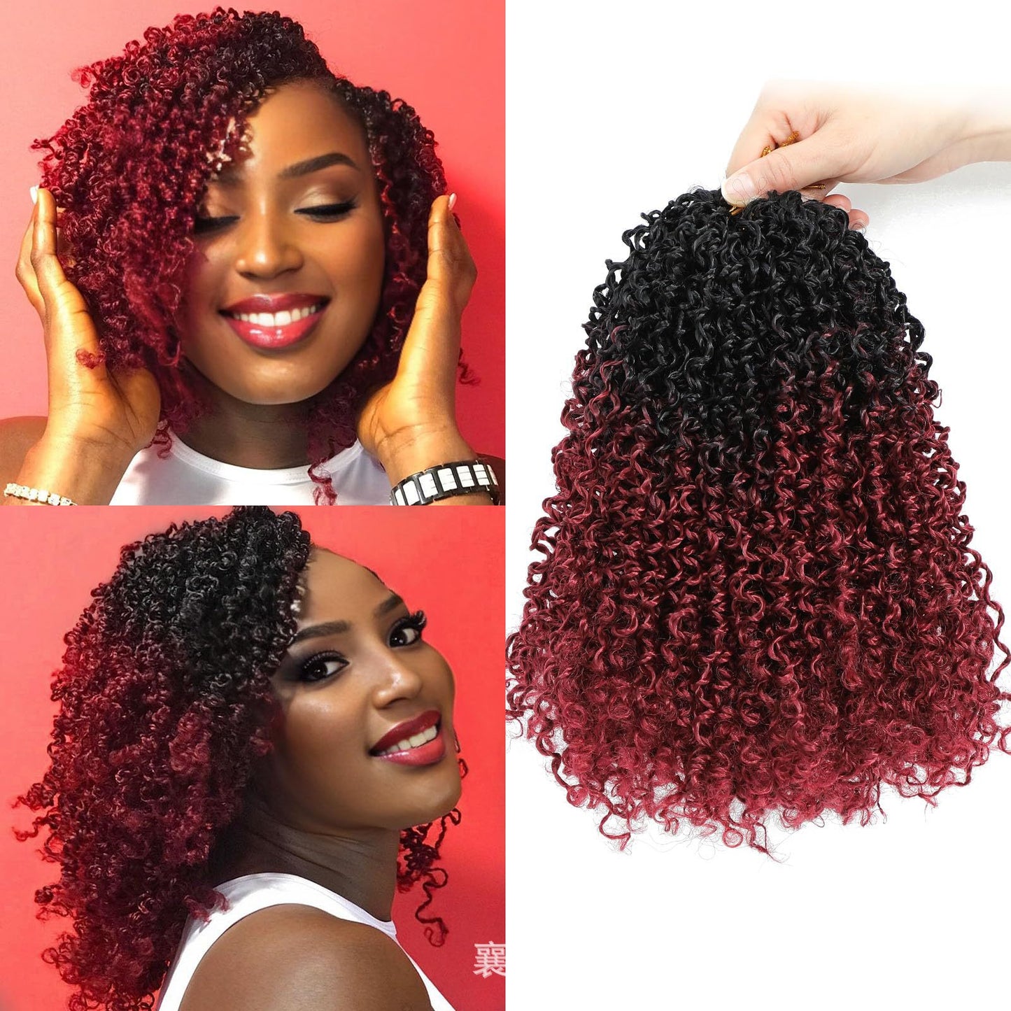 Crocheted Braided Synthetic Wig