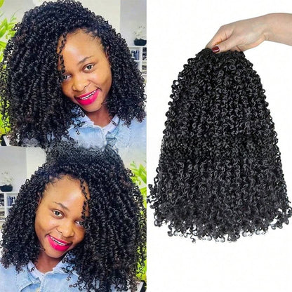 Crocheted Braided Synthetic Wig