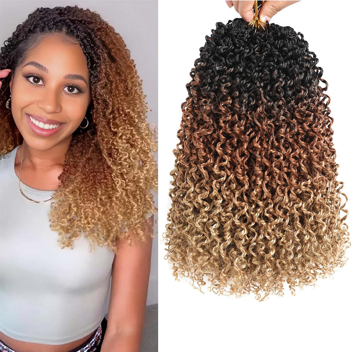 Crocheted Braided Synthetic Wig