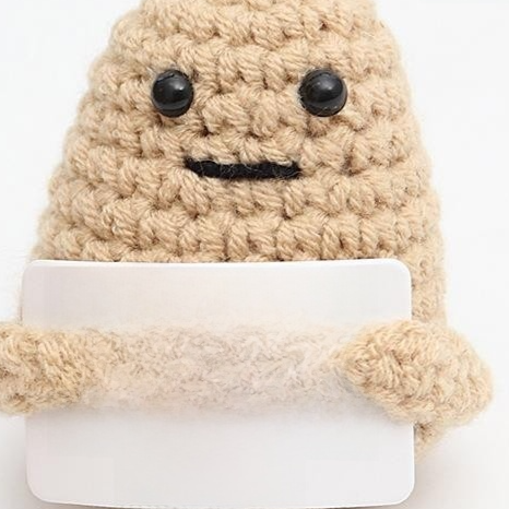 Crocheted toy doll