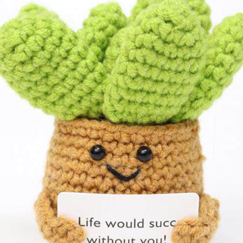Crocheted toy doll