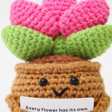 Crocheted toy doll