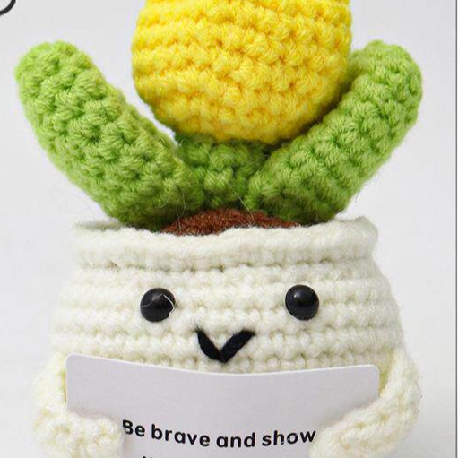 Crocheted toy doll