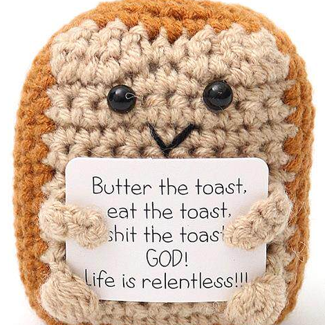 Crocheted toy doll